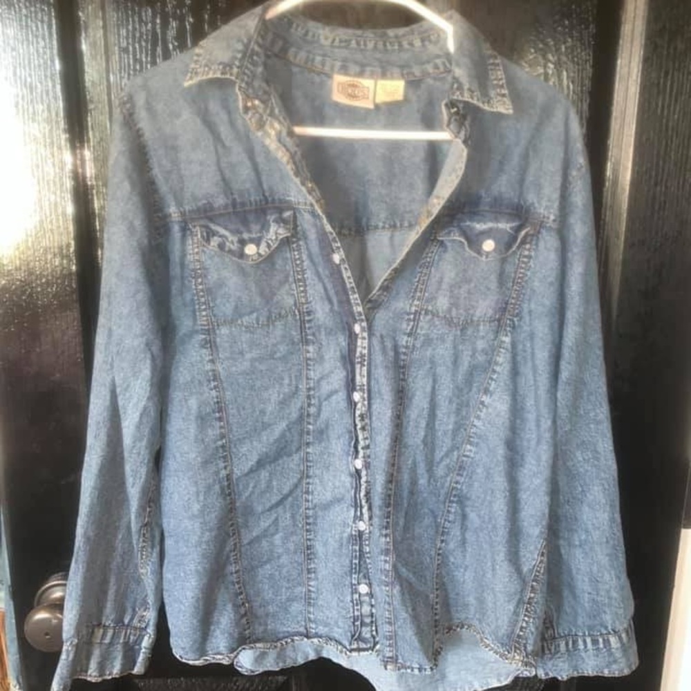 Denim top
